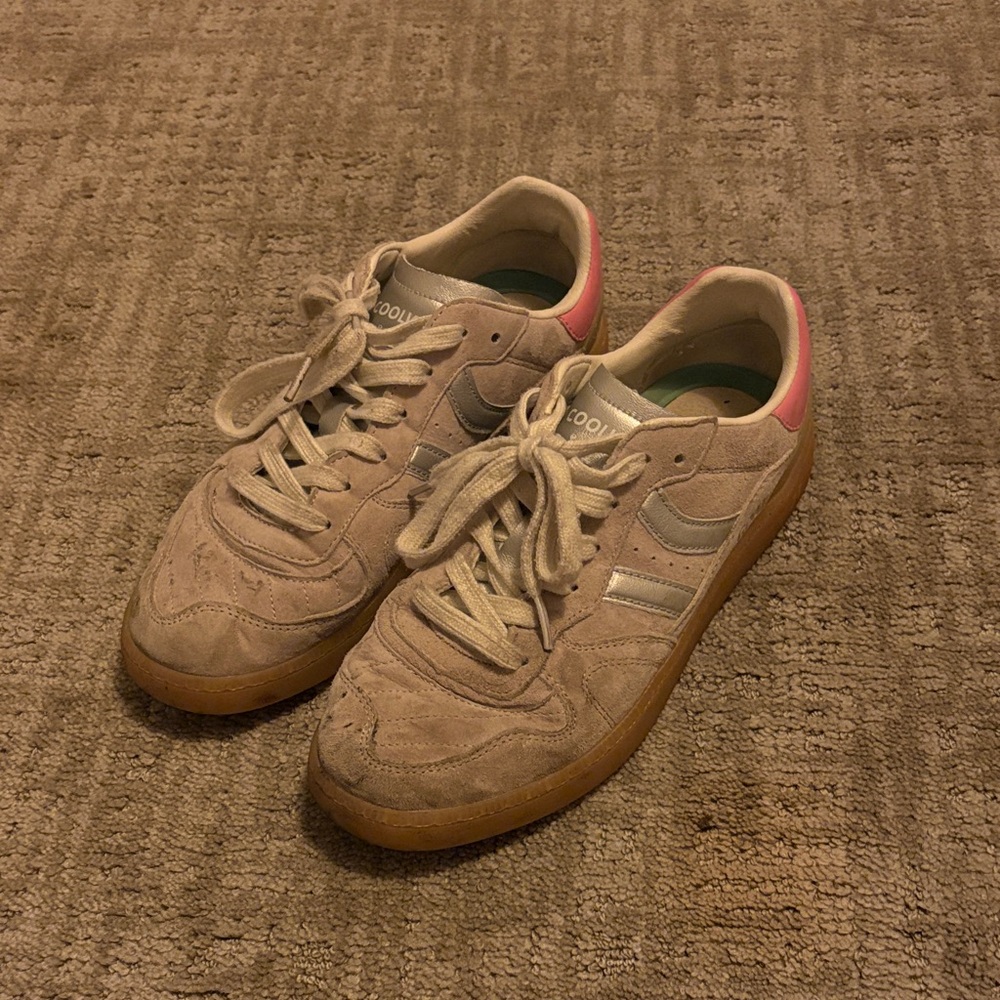 Coolway Goal Grey Suede Sneakers with Gum Soles
